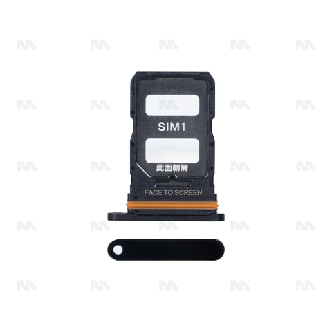 Support pour carte SIM pour Xiaomi 12 Lite 5G - Noir - OEM