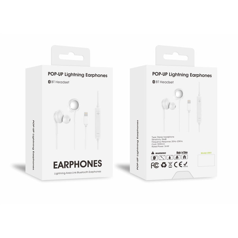 Écouteurs intra-auriculaires filaires Lightning ER01 blancs