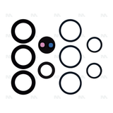 Cache-objectif Original pour Samsung Galaxy S23 Ultra S918B - Noir (5 pièces)