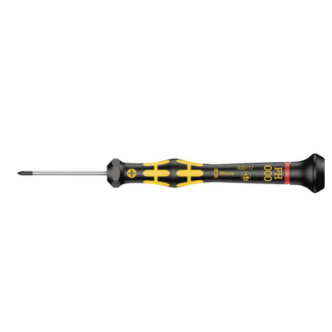 Wera PH000X40 Kraftform Micro ESD Pointe ultra fine Phillips