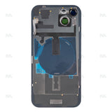 Vitre arrière avec NFC (Grand contour caméra) Compatible pour Apple iPhone 15 - Bleu