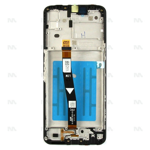 Chassis + Ecran Officiel Service Pack + Vitre pour Samsung Galaxy A22 5G A226B - Noir
