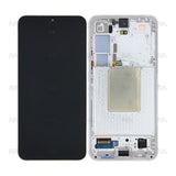 Chassis + Ecran LCD + Vitre pour Samsung Galaxy S24 (SM-S921B) Marble Grey Pre - Assembled