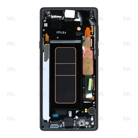 Chassis + Ecran Officiel Service Pack + Vitre pour Samsung Galaxy Note 9 N960F - Midnight Black