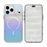 Coque Rixus Aero Neon Shield Compatible MagSafe pour Apple iPhone 17 Pro, 18 Pro - Blanc