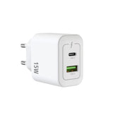 Adaptateur secteur Rixus RXHC15 USB-C, USB-A 15 W blanc