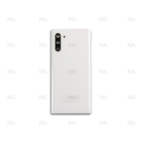 Vitre arrière pour Samsung Galaxy Note 10 N970F avec lentille Aura White OEM