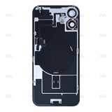 Vitre Arrière avec NFC, cadre d'appareil photo agrandi pour Apple iPhone 16 Plus – Noir – Reconditionné