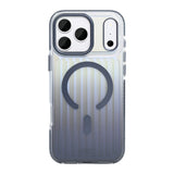 Coque Rixus Aero Ribbed Shield Compatible MagSafe pour Apple iPhone 17 Pro Max, 18 Pro Max - Bleu