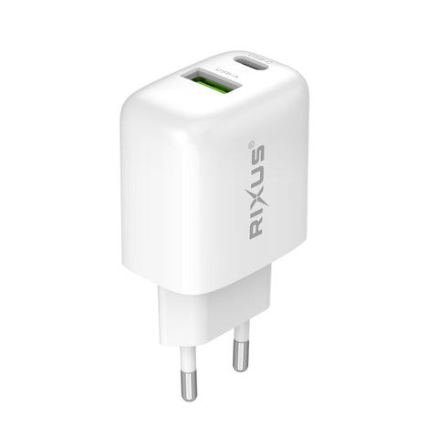 Chargeur Secteur USB-C/A 25W Rixus RXHC02D (Présentoir Comptoir 02)