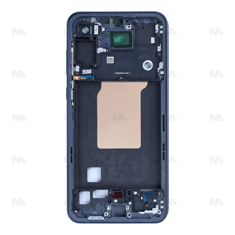 Cadre central pour Samsung Galaxy A55 5G A556B - Noir marine - OEM
