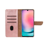Etui livre pour Samsung Galaxy A26, A17 rose