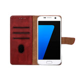Bibliothèque Rixus pour Samsung Galaxy S7 Rouge foncé