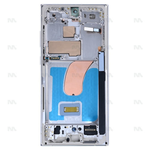 Chassis + Ecran OLED + Vitre pour Samsung Galaxy S23 Ultra S918B - Blanc Silver