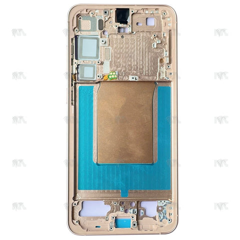 Cadre central rose doré OEM pour Samsung Galaxy S25 Plus S936B