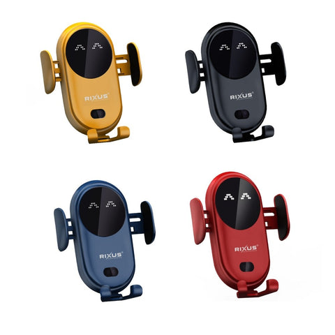 Support voiture sans fil à détection automatique Rixus RXWC22 Jaune