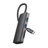 Adaptateur USB-C vers HDMI Rixus RXHU10 avec station d'accueil, gris