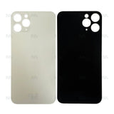 Vitre Arrière Grand Trou Compatible pour Apple iPhone 11 Pro - Blanc