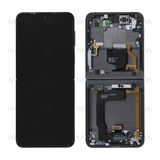 Chassis + Ecran Officiel Service Pack + Vitre pour Samsung Galaxy Z Flip4 5G F721B - Noir