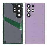 Vitre arrière pour Samsung Galaxy S23 Ultra S918B avec objectif – Lavender – Original