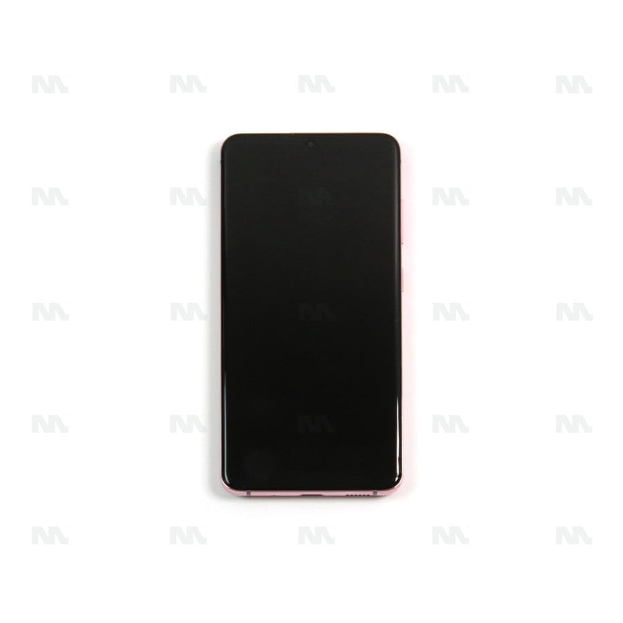 Chassis + Ecran Officiel Service Pack + Vitre pour Samsung Galaxy S20 G980F / S20 5G G981F - Cloud Pink