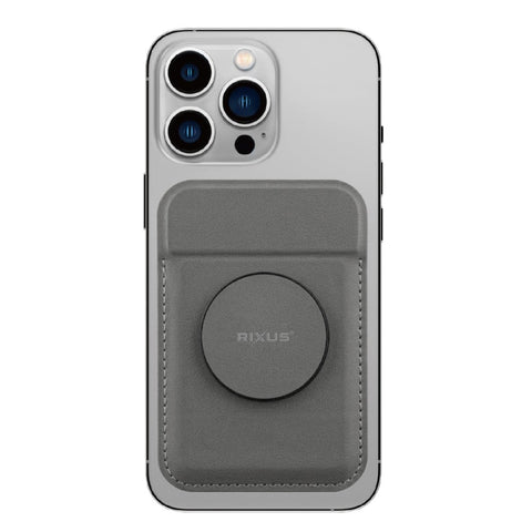 Porte-cartes Rixus RXCH20G avec MagSafe Gris