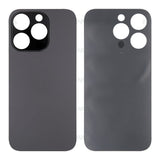 Vitre Arrière sans NFC pour Apple iPhone 14 Pro, espace agrandi pour le bloc complet de l'appareil photo - Noir - Compatible