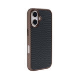 Coque Mag Carbon avec MagSafe pour Apple iPhone 16 Plus - Marron