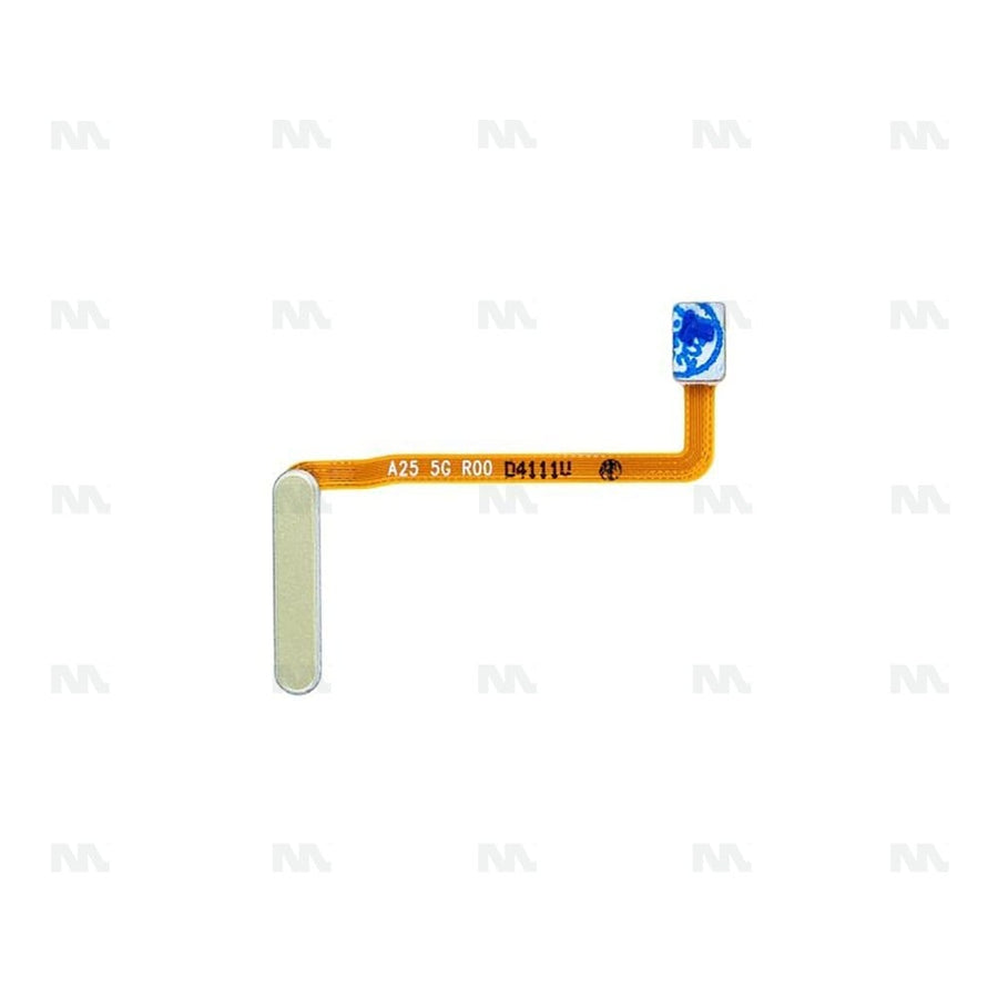 Capteur d'empreintes digitales et Nappe On/Off pour Samsung Galaxy A25 5G A256B – Jaune – OEM