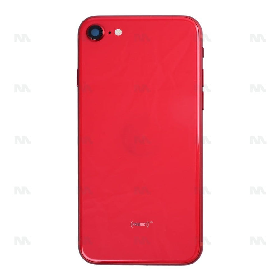 Boîtier avec petites pièces – Rouge – Compatible pour Apple iPhone SE 2020