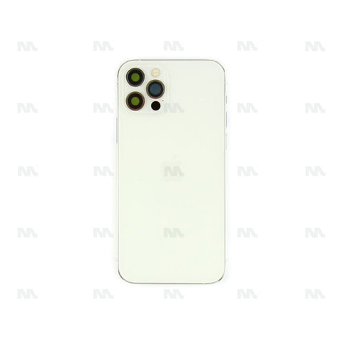 Boîtier pour Apple iPhone 12 Pro avec petites pièces argentées OEM