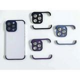 Cadre de protection Furlo en TPU pour objectif d'appareil photo et coins pour iPhone 13 Pro Max - Violet