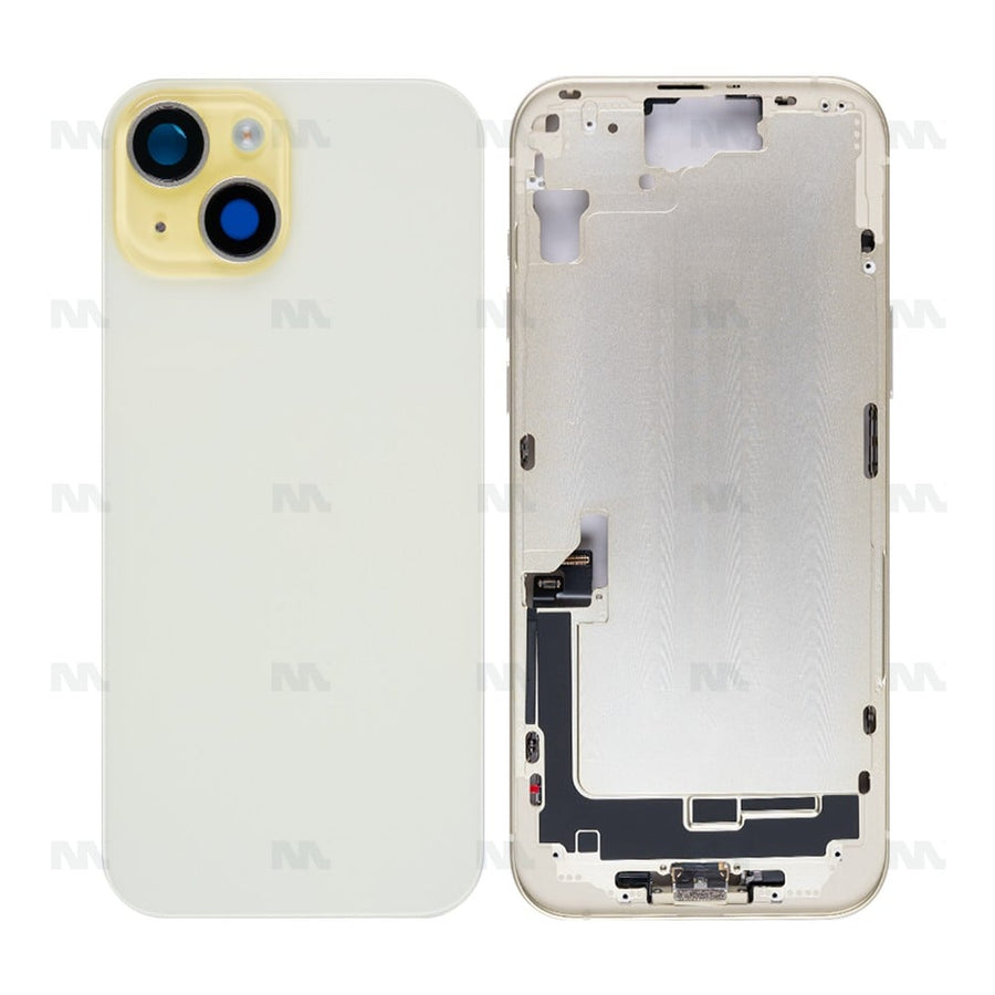 Boîtier avec petites pièces pour Apple iPhone 15 Plus – Jaune – OEM