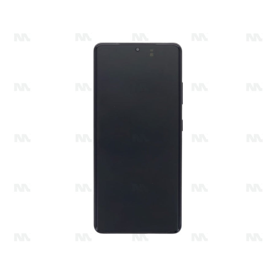 Chassis + Ecran Officiel Service Pack + Vitre pour Samsung Galaxy S21 Ultra 5G G998B - Phantom Black