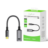 Convertisseur Rixus RXHU17 USB-C vers HDMI femelle 20 cm gris sidéral