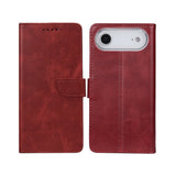 Rixus Bookcase pour Apple iPhone 17 Air Rouge foncé