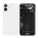 Vitre Arrière avec NFC Grand Trou Compatible pour Apple iPhone 16 Plus - Blanc