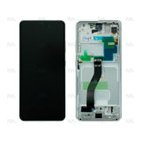 Chassis + Ecran Officiel Service Pack + Vitre pour Samsung Galaxy S21 5G Ultra G998B - Phantom Silver