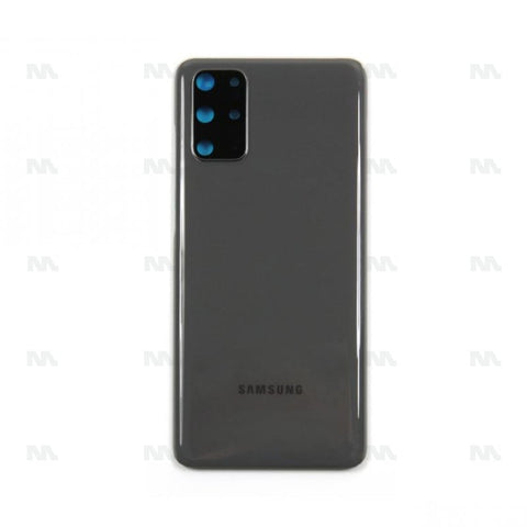 Vitre arrière avec objectif pour Samsung Galaxy S20 Plus 4G G985F, S20 Plus 5G G986B – Cosmic Grey – Original