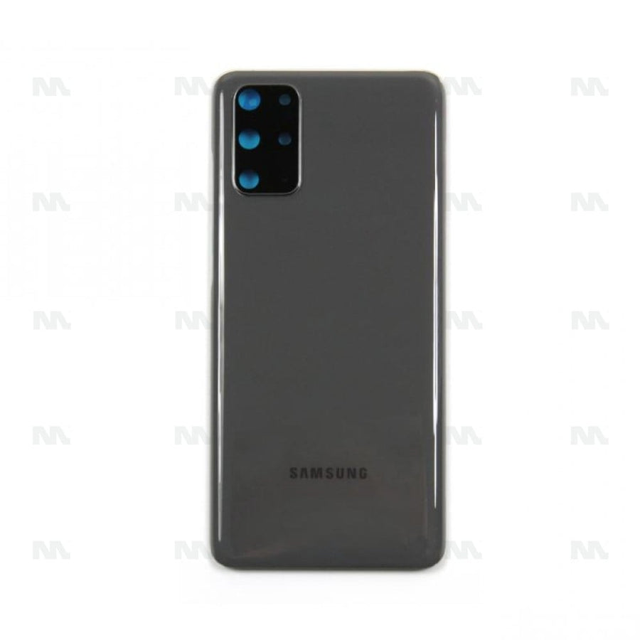 Vitre arrière avec objectif pour Samsung Galaxy S20 Plus 4G G985F, S20 Plus 5G G986B – Cosmic Grey – Original