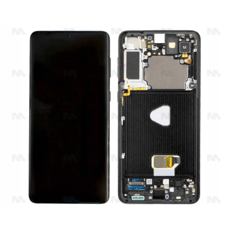 Chassis + Ecran Sans Caméra Service Pack pour Samsung Galaxy S21 Plus 5G G996B - Phantom Black