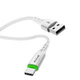 Câble USB-A vers USB-C à déconnexion automatique Rixus RXUC21AC blanc