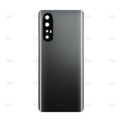 Vitre arrière pour Oppo Reno 3 Pro avec objectif – Noir nuit – OEM