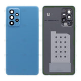 Vitre arrière avec objectif Bleu génial OEM pour Samsung Galaxy A52 4G A525F, A52 5G A526B, A52s A528B