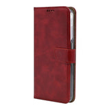 Étui Portefeuille Rixus pour Samsung Galaxy S26 FE - Rouge Foncé