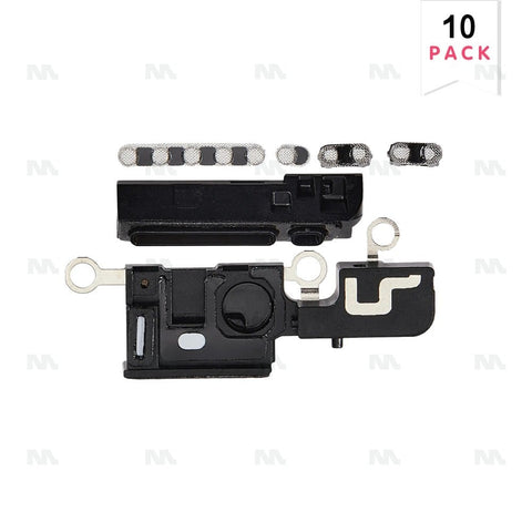 Haut-parleur et microphone Mesh blanc Compatible pour Apple iPhone 16 Plus (10 pièces)