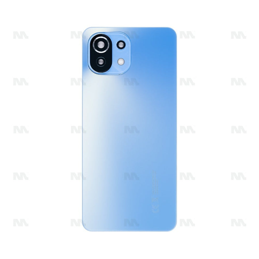 Vitre arrière Xiaomi 11 Lite 5G NE avec objectif bleu bubblegum OEM