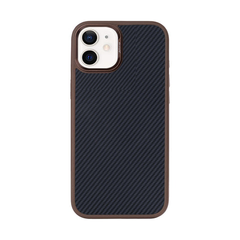 Coque de protection Mag Carbon avec Magsafe pour Apple iPhone 11 - Marron