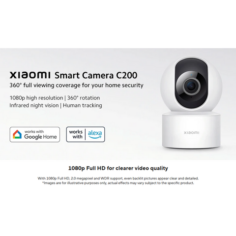 Caméra intelligente Xiaomi 1080P Protection de sécurité C200