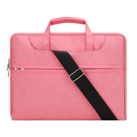 Housse pour ordinateur portable avec bandoulière 13, 14,2 pouces Rose